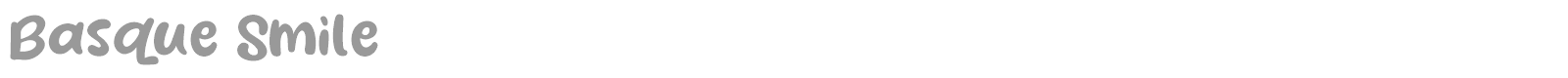 Basque Smile font preview